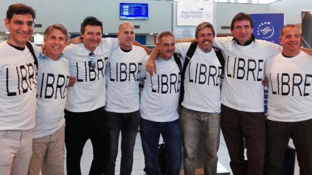 El grupo de exalumnos del Politécnico previo al viaje a Nueva York donde cinco de ellos murieron en un atentado.