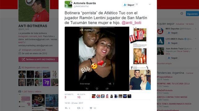 Otro escrache botinero a un futbolista casado