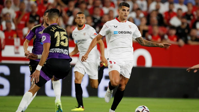 Sevilla, con argentinos, empató con Valladolid en La Liga