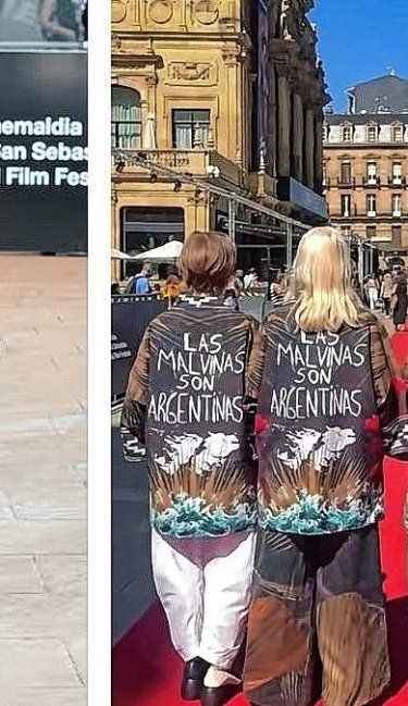 Las Islas Malvinas, presentes en San Sebastián de la mano de Lali y actrices argentinas