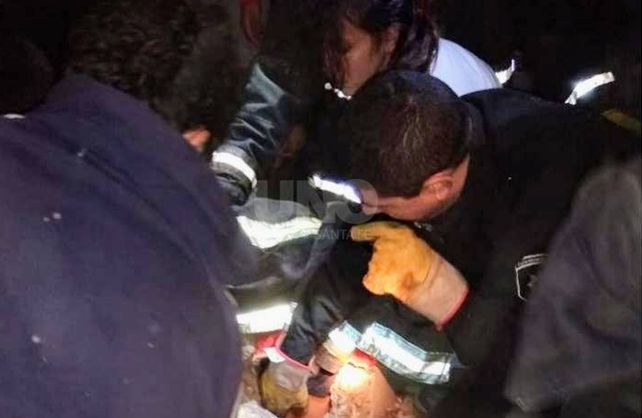 Imágenes del rescate realizado por Bomberos Zapadores.