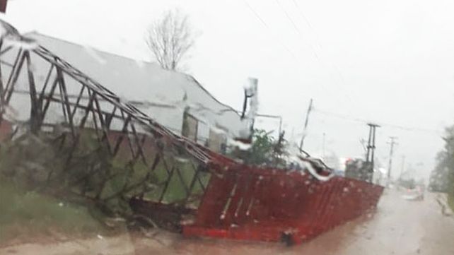 Frente de tormenta en Entre Ríos provoca serios destrozos