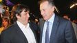 Los empresarios K Fabián de Sousa y Cristóbal López.