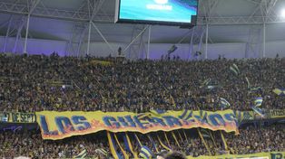 Los hinchas de Rosario Central en el Madre de Ciudades.