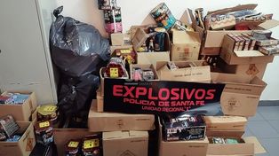Secuestraron 1.500 kg de pirotecnia en el norte de la ciudad