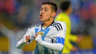 Claudio Echeverri, una de las sorpresas en la lista de la Selección Argentina.