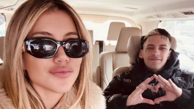 Tu capibara: Wanda Nara se mostró con L-Gante en medio de la renovación de su casa