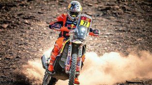 Buen trabajo del piloto argentino con la KTM para ganar posiciones en la clasificación general.