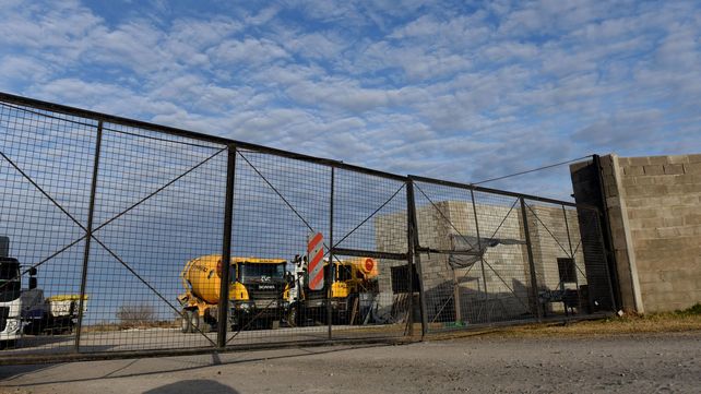 El obrador u hormigonera de la AO12 y autopista Rosario Córdoba