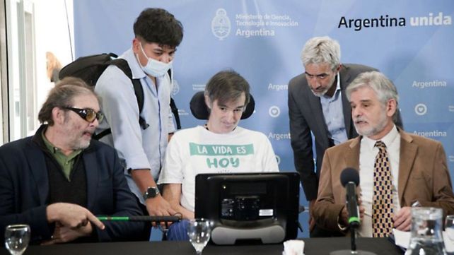 Esteban Bullrich poco antes de ser internado.