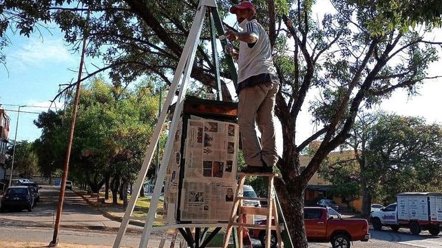 Obras. De pintura y herrería se llevaron adelante para embellecer el templete.