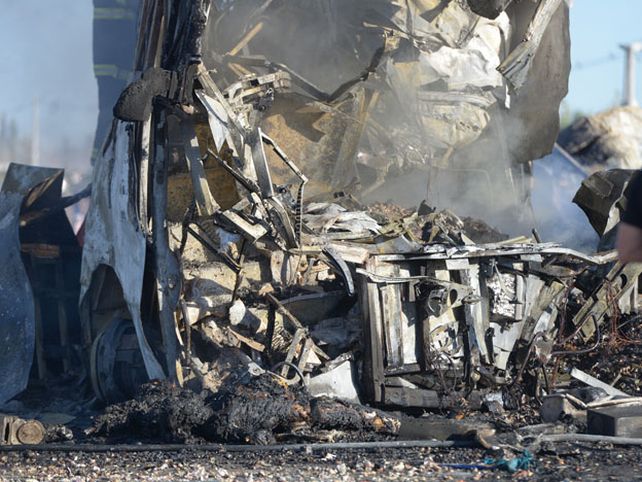 Impresionante registro fotográfico del accidente que se cobró 17 vidas