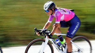 Yanina Acosta, en un buen momento dentro del ciclismo.