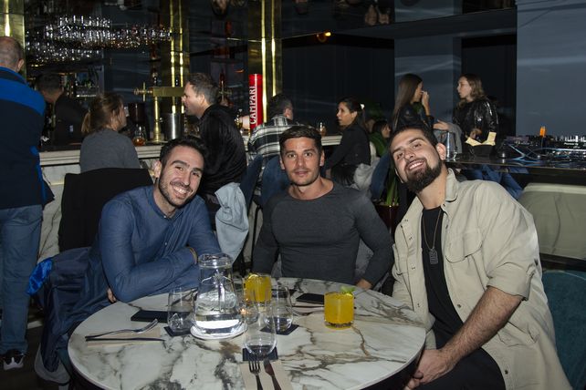 Lautaro Bidreda, Bruno Perona y Julián Marengo.