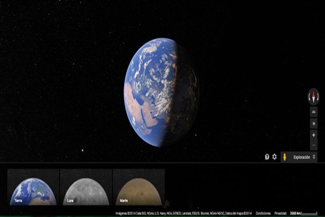 El hombre llega a la Luna y a Marte con Google Maps