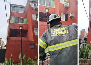 Barrio Las Flores: bomberos sofocaron un incendio causado por un cortocircuito y salvaron a cinco perros