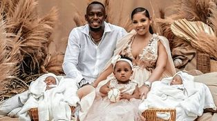 Usain Bolt anunció en nacimiento de gemelos en las últimas horas y los presentó en redes sociales junto a su pareja.&nbsp;
