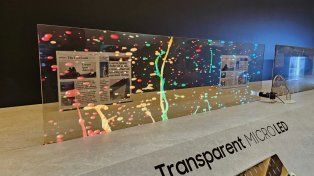 Samsung presentó su innovadora creación, televisores con pantallas transparentes que utilizan la tecnología MicroLED.