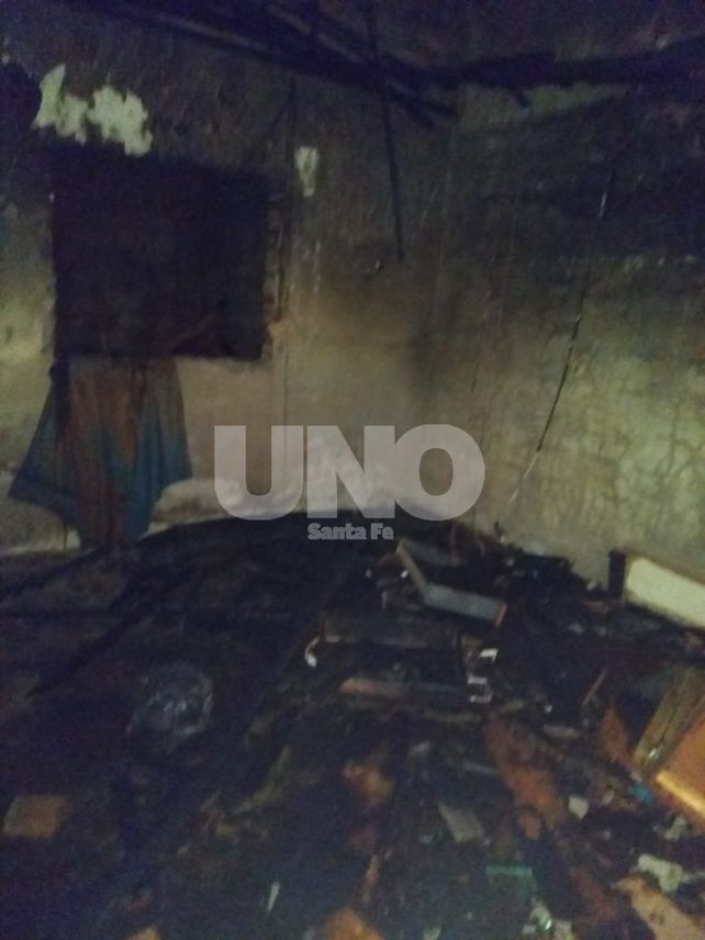 La casa siniestrada se encuentra en barrio San Lorenzo&nbsp;