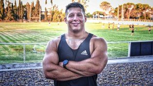 Luciano Bortondello en La Tortuguita, donde ayer Rowing inició su pretemporada.