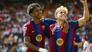 El Barcelona goleó al Valencia y sigue con puntaje ideal en La Liga
