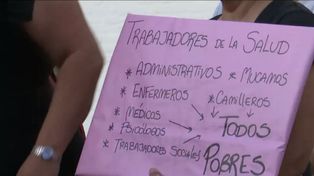 Trabajadores de la salud reclaman por mejores condiciones laborales