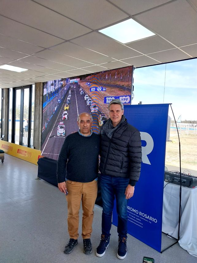 El presidente del Fangio, Claudio Díaz, y el Secretario de Turismo de la Provincia, Alejandro Grandinetti, trabajaron codo a codo para traer al Top Race.