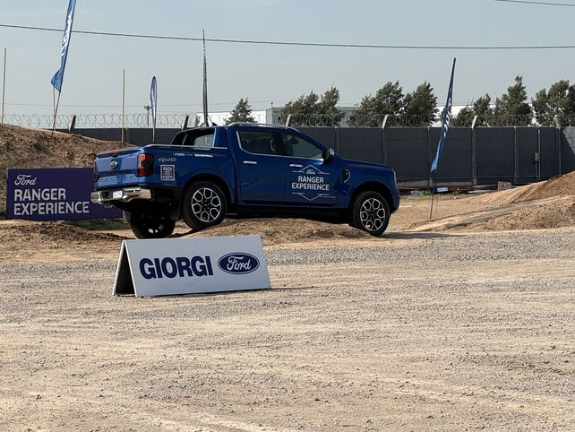 Giorgi fue el epicentro de la movida de la Ranger Experiencie en su exclusiva&nbsp; pista off-road.