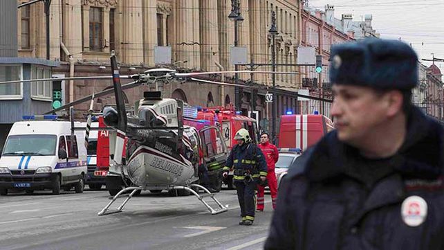 Imágenes de la explosión en el metro de San Petersburgo