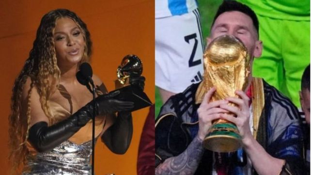 El presentador de los Grammy comparó a Messi con Beyoncé.