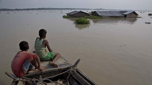 Calentamiento global: crece el riesgo de que haya más desplazados por las inundaciones