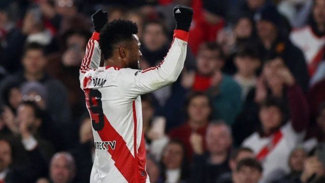 Los goles de Miguel Borja ante Libertad le dieron al club de Núñez los puntos que necesitaba para acceder al Mundial de Clubes.