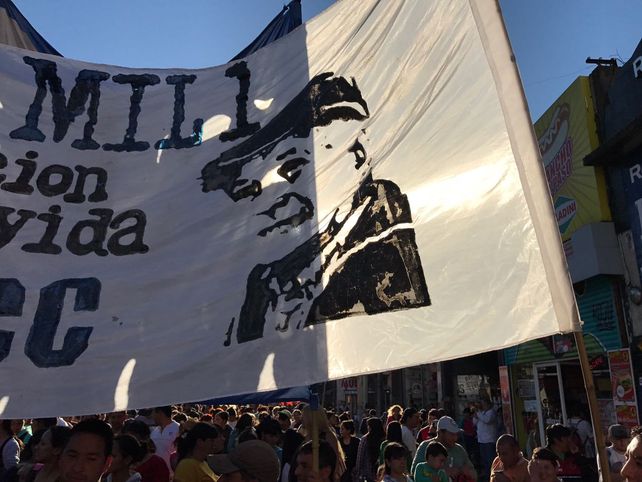 La marcha recorrió el microcentro rosarino.