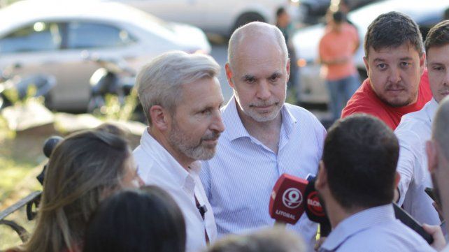 Horacio Rodriguez Larreta estuvo de recorrida por Paraná con Frigerio.