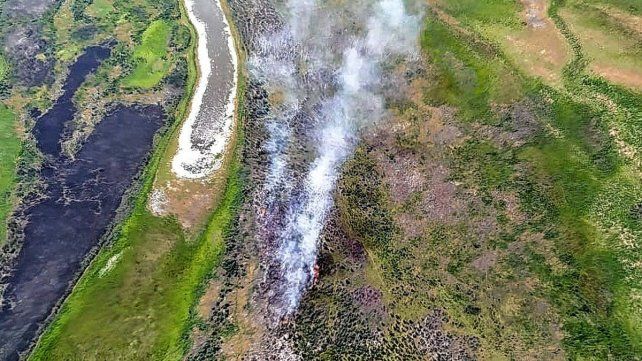 Entre Ríos aparece en el mapa nacional de alerta por riesgo extremo de incendios.