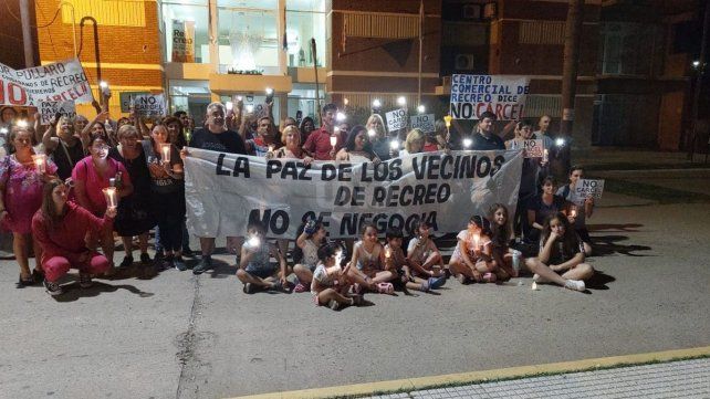 Vecinos marcharon contra la instalación de la c´rcel en Recreo.