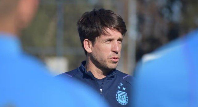 El técnico de la selección argentina Diego Placente.