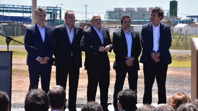 Macri arribó a Pérez cerca del mediodía.