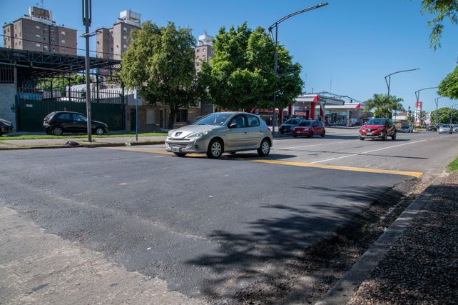 A pisar el freno. En la zona de Oroño y Andrade colocaron dos retardadores de velocidad.
