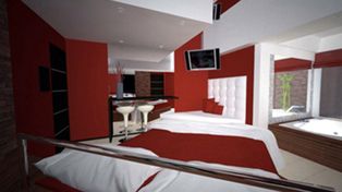 La pareja fue detenida en el interior de la habitación de un motel de la zona oeste de Rosario.