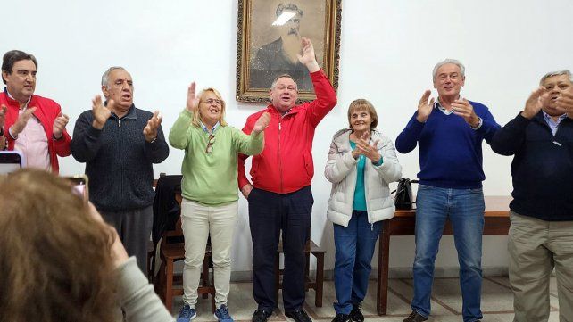Los altos mandos del radicalismo entrerianos al ganar la última elección partidaria