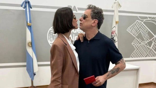 Andrés Calamaro y Natalí Franco