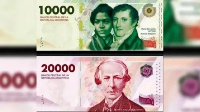 El Banco Central informó que a partir de mayo circularán los billetes de $10.000