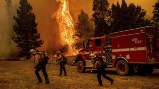 Impactantes imágenes de los incendios forestales en el Parque Nacional de Yosemite de California