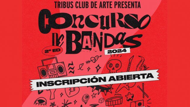 Se viene el concurso de bandas 2024 de Tribus Club de Arte