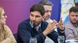 El gobernador Maximiliano Pullaro en la Junta Provincial de Seguridad.