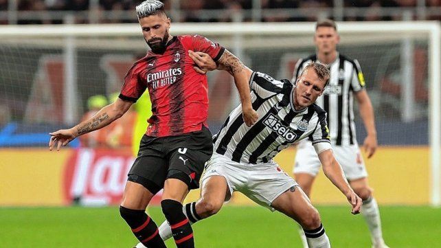 Milan no pasó del empate ante Newcastle.