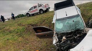 Mansilla: dos heridos de gravedad tras el despiste de una camioneta sobre ruta 12