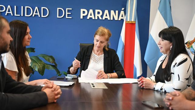 La Municipalidad firmó un convenio de colaboración con el Banco de Alimentos de Paraná