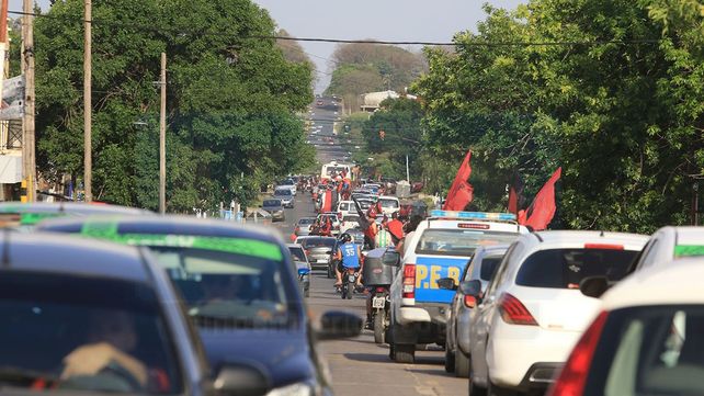 Patronato y el banderazo de sus hinchas.